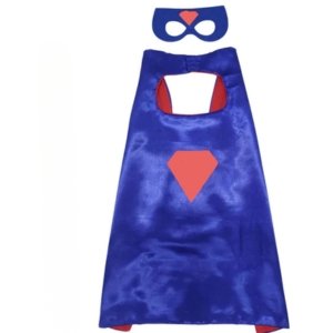 costumeonrent Supreme Superhero Cape and Masks Set for Kids - Superhero Dress Up Costumes for Boys and Girls | Perfect for Dress Up, Cosplay, Halloween & Parties | 3-10 Years