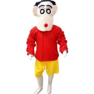 Costumeonrent Red & Yellow Playful & Naughty Boy Cartoon Character Kids Fancy Dress Costume