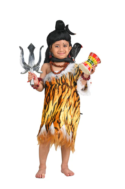 Zoom Costumeonrent Lord Shiva Shankar Bhagwan Hindu God Kids & Adults Fancy Dress Costume - Premium