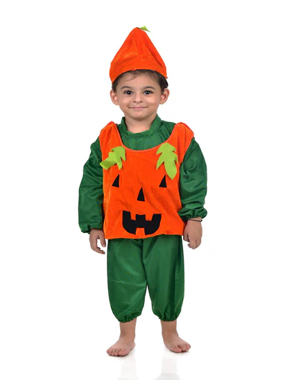 costumeonrent Pumpkin Vegetable Kids Fancy Dress Costume