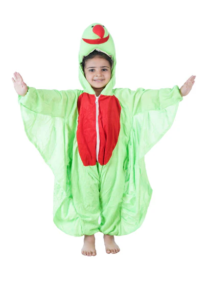Zoom costumeonrent Green Parrot Tota Pet Bird Kids Fancy Dress Costume