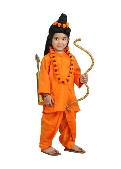 costumeonrent Vanwasi Ram Ramlila Character Kids Fancy Dress Costume