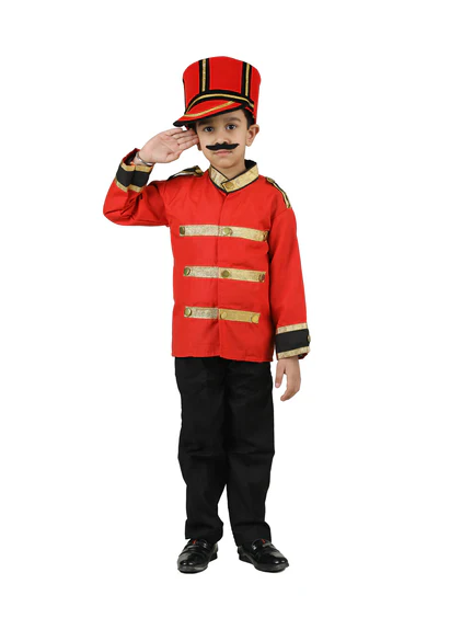 costumeonrent Mangal Pandey 1857 Mutiny Sepoy Freedom Fighter Patriotic Kids Fancy Dress Costume