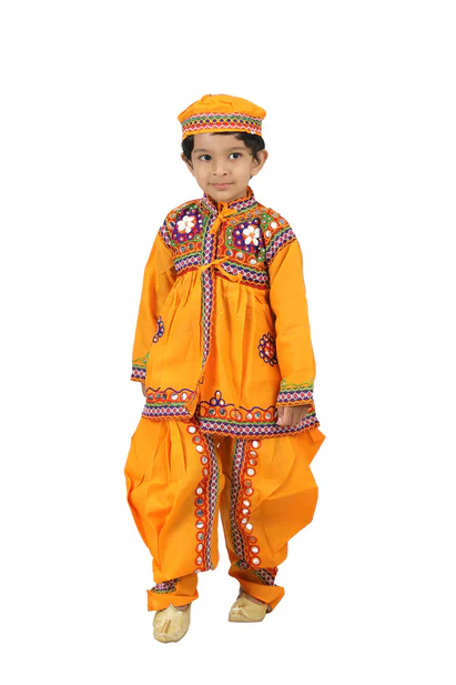costumeonrent Gujarat Indian State Fancy Dress Costume for Boys and Men