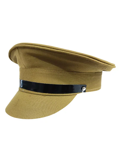 Ccostumeonrent Police Inspector Commissioner Khakhi Cap for Boys and Men